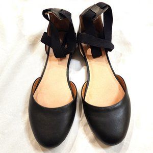 J. Jill | Pure Jill Ankle Strap Leather Ballet Flats